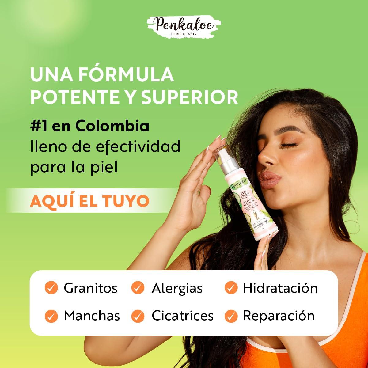 NinthAvenue Basics Penkaloe Gel de Aloe Vera con Niacinamida y cido Hialurnico, 4 oz | Hidrata, Calma y Mejora el Tono | Hydrates, Soothes & Improves Skin Tone | Controla Grasa y Regenera | Controls Oil & Regenerates