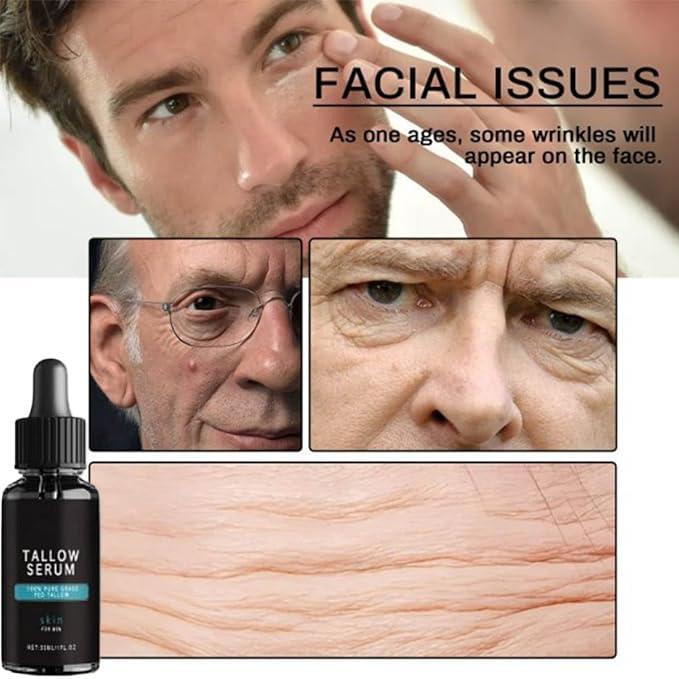 XELIJAHR Forge Men\'s Anti-Aging Facial Care Kit - Wrinkle Defense Tallow Balm & Face Wash