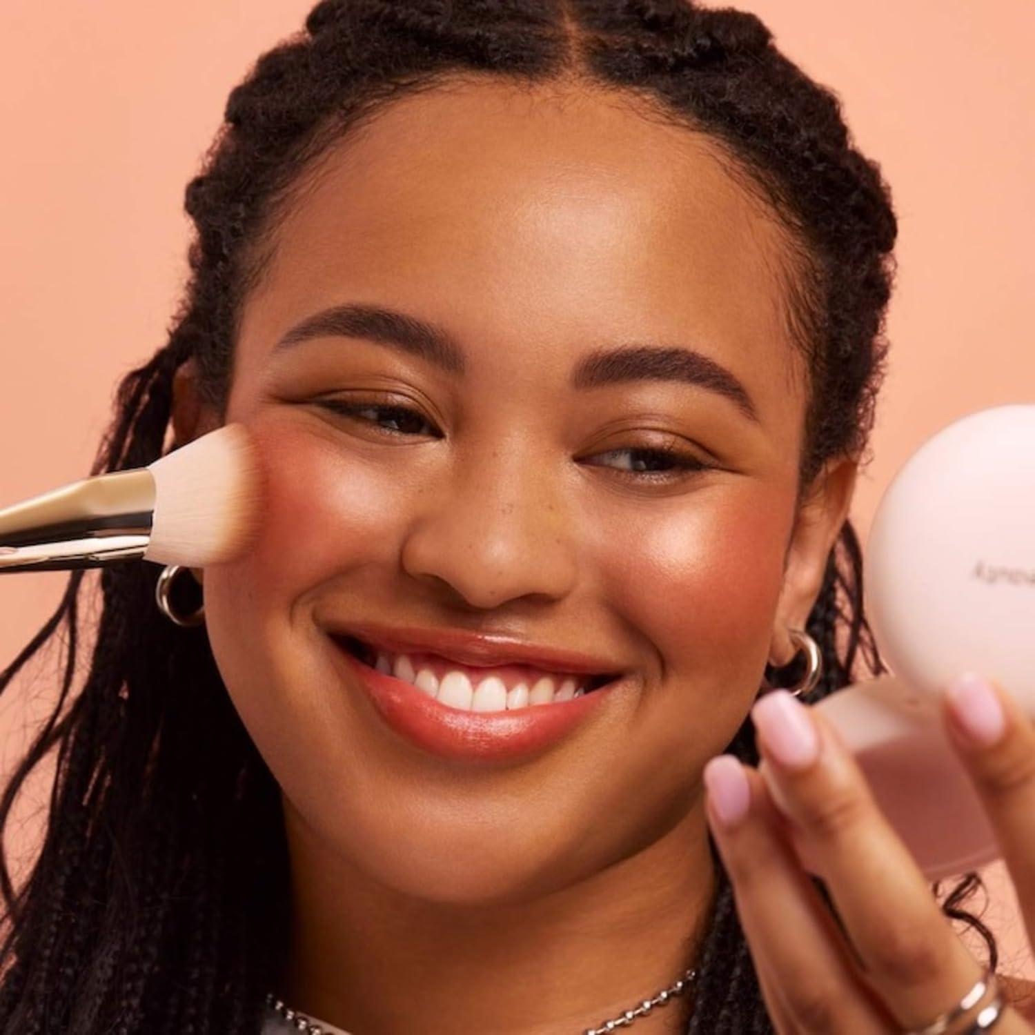 Rare Beauty Rare Beauty Soft Pinch Luminous Powder Blush, Joy (muted peach), Radiant Finish, 0.098 oz/2.8 g