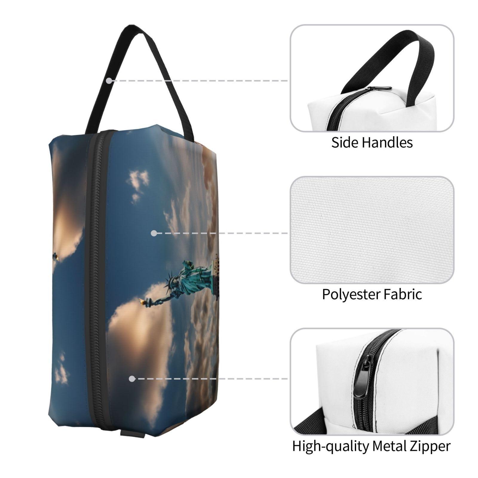 Ogniwo Statue Of Liberty In Nyc Toiletry Bag, Makeup Cosmetic Bag, Travel Bag For Toiletries, Storage Bag With Zipper