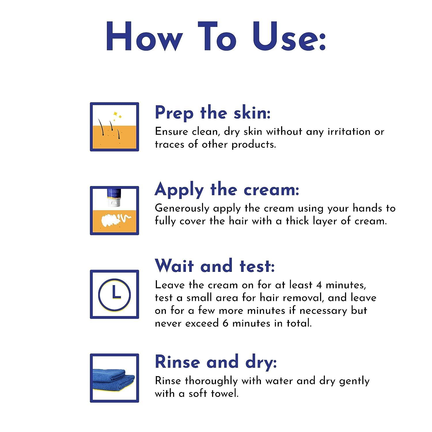 Generic Intimate/Private Hair Removal Cream for Men - Painless, Faster, Soothing for Unwanted Coarse Pubic Hair, Suitable For All Skin Types, 100 ml