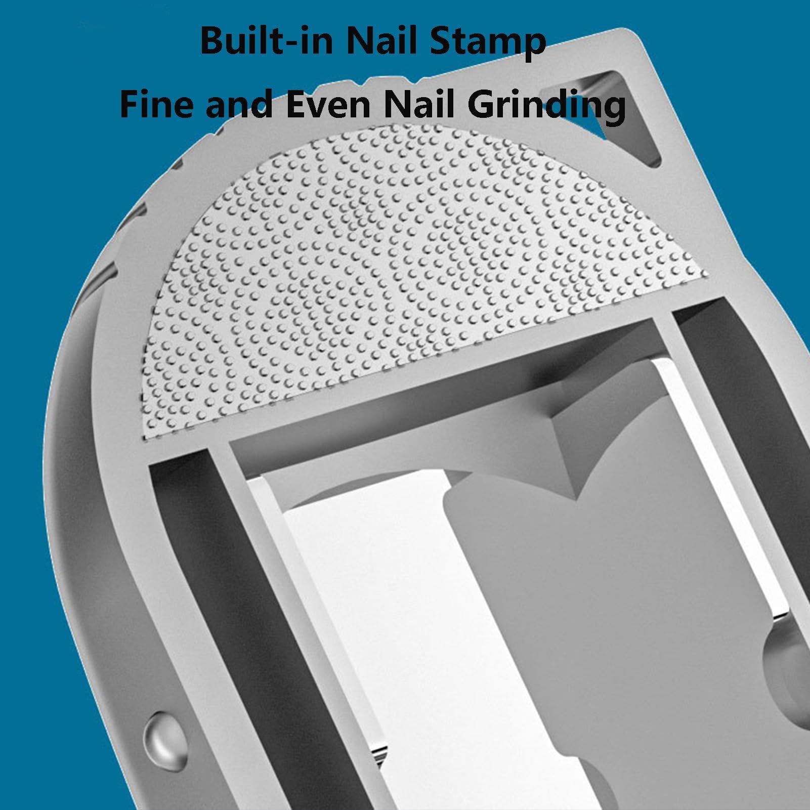 LSSwuoi LSSwuoi German Mini Folding Portable Keychain Nail Clipper, Nail Art Trim Fingernail Styling Tools, Folding Mini Nail Clippers, Small Portable Metal Pocket Manicure Set for Travel (Silver)