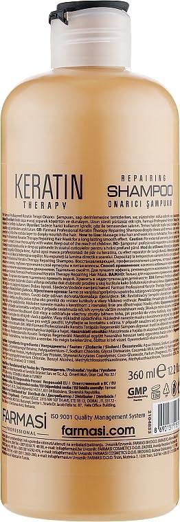 FARMASi FARMASi 2-Pack Keratin Therapy Repairing Shampoo - Hair Strengthening Keratin-Enriched Damage Repair Enhanced Shine Gentle Cleansing All Hair Types Hair Care Revitalizing
