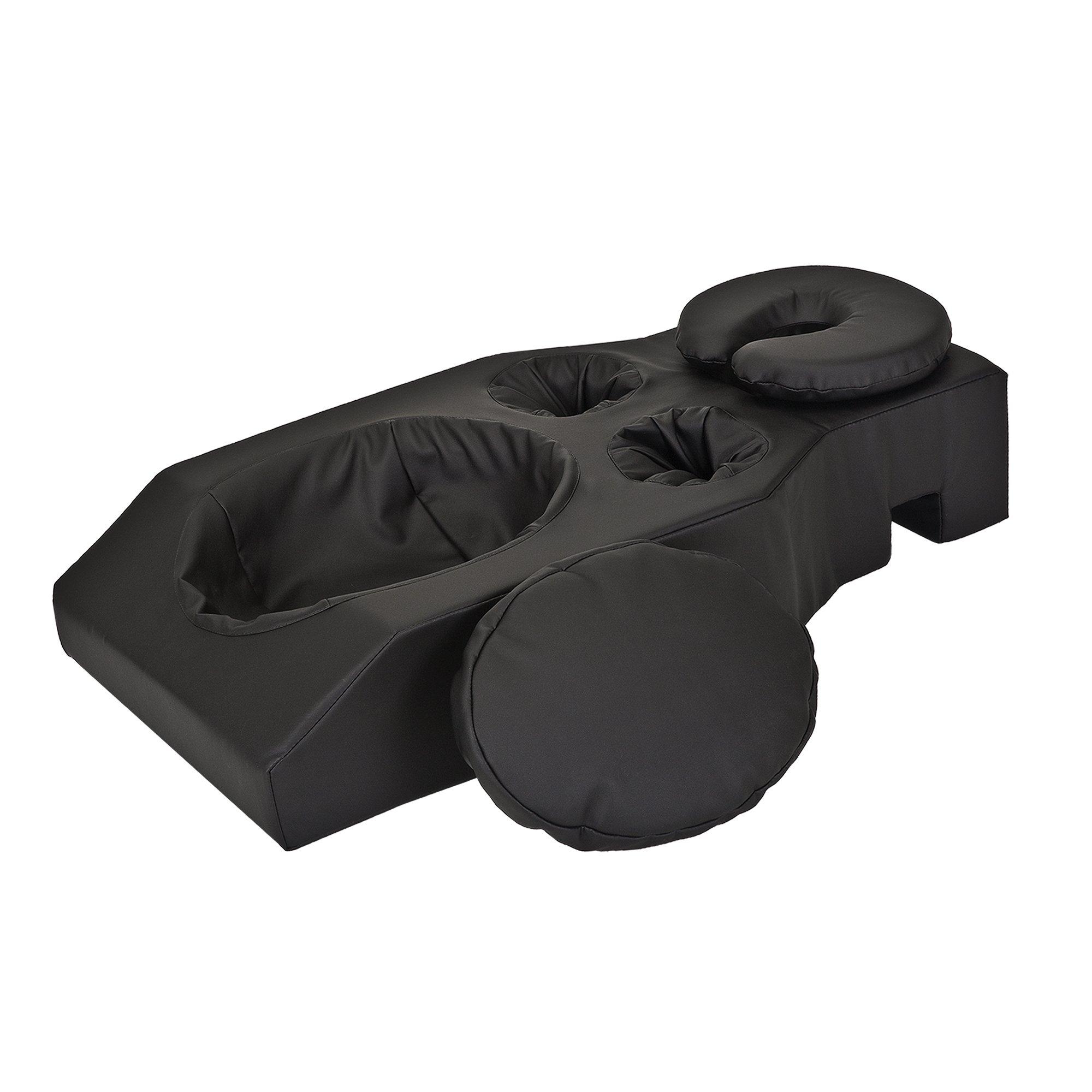 EARTHLITE EARTHLITE Pregnancy Massage Cushion & Headrest - Full Body Pregnancy Bolster / Ideal After Breast Surgery & Lower Back Pain, Black