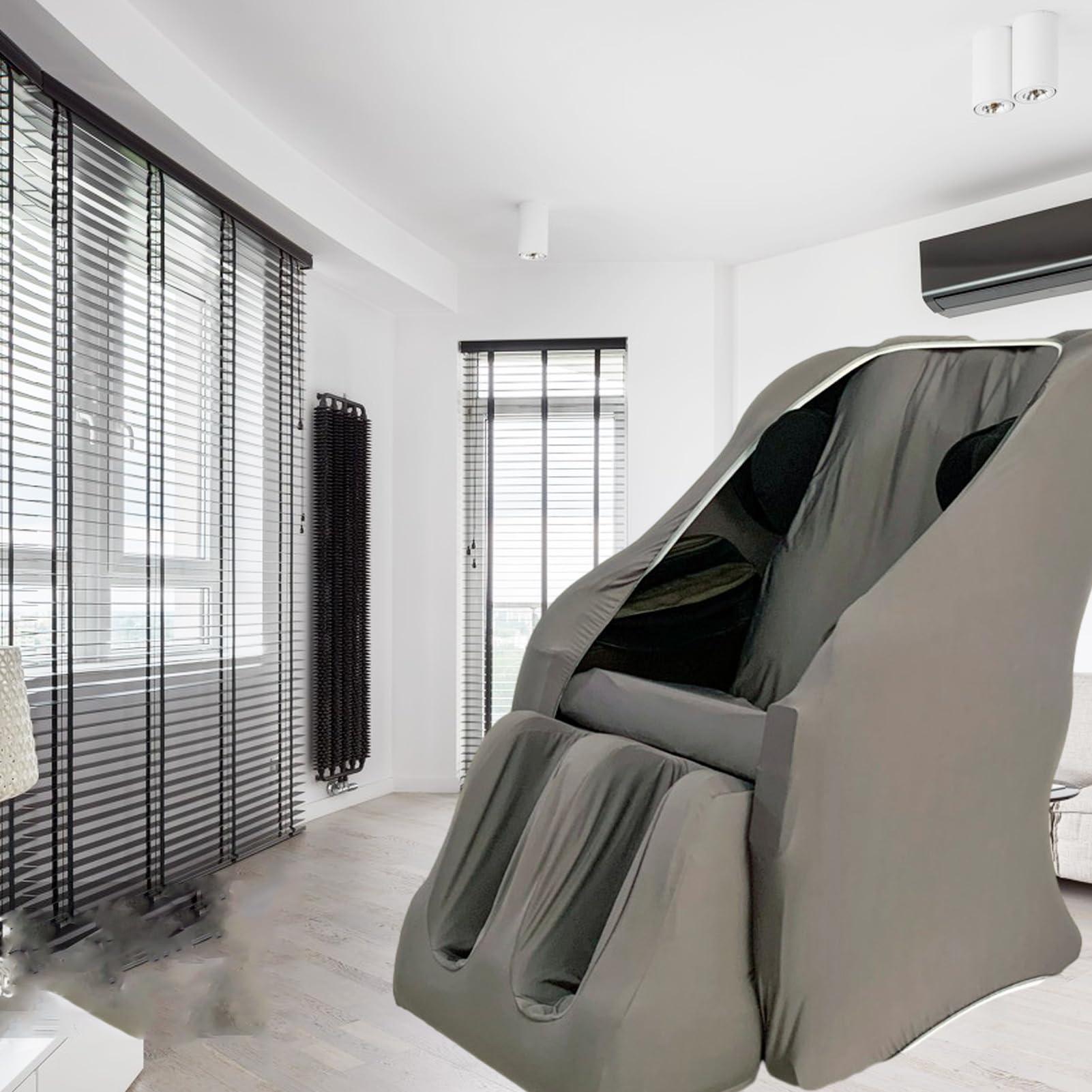 CEUGS Full Body Shiatsu Massage Chair Cover, Full Body Zero Gravity Single Recliner Chair Massage Chair Cover,Protector Cover,F,Package 3