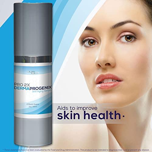 True You Health PRO 2X DERMA PROGENIX Serum - Anti Aging Serum - 2 Month Supply - Help Protect Skin from Premature Aging - Nourishing Face Serum for Glowing Skin - Improve Wrinkles, Redness, & Hyperpigmentation