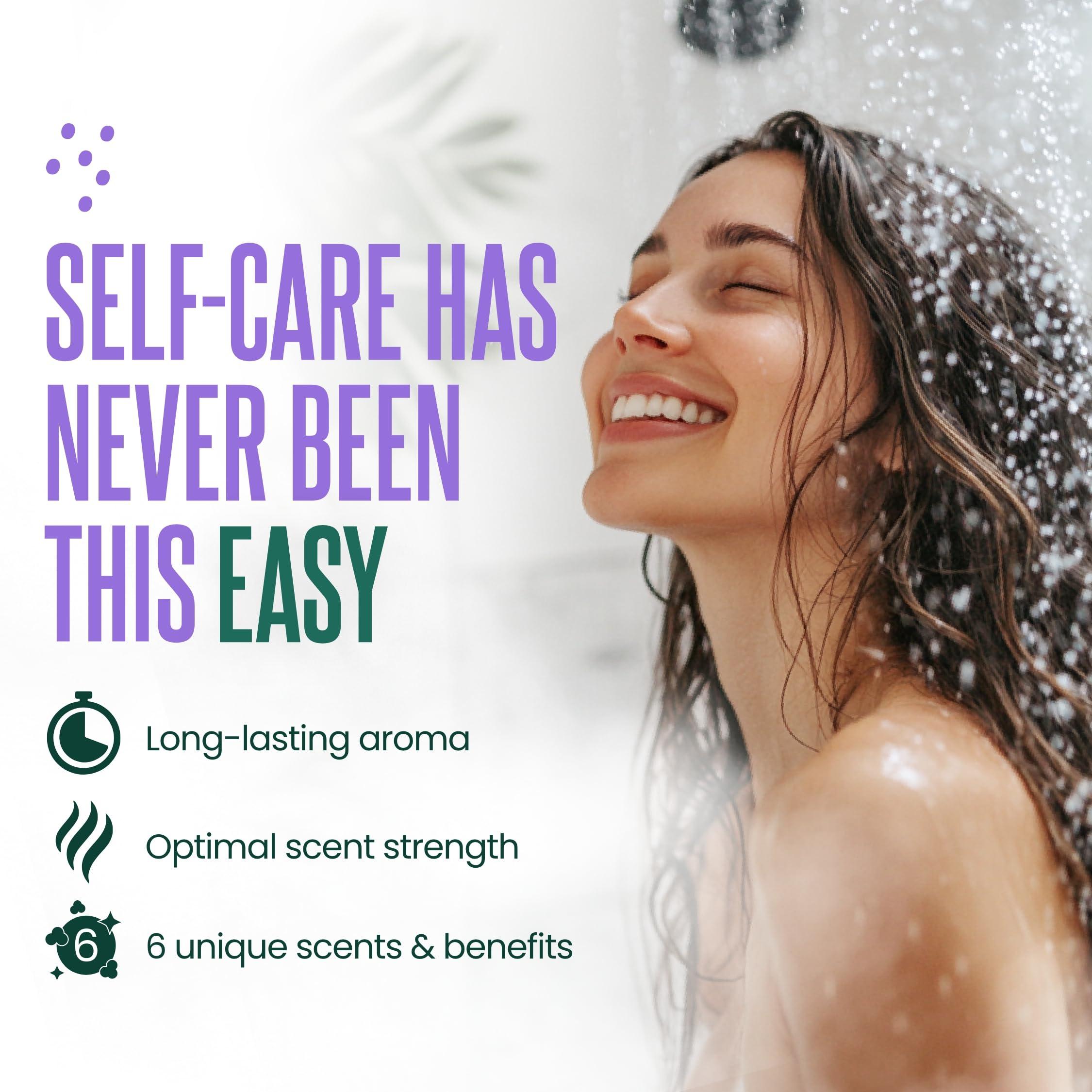 CLEVERFY Cleverfy Shower Steamers for Aromatherapy - Purple Variety Set of 12 Shower Bombs