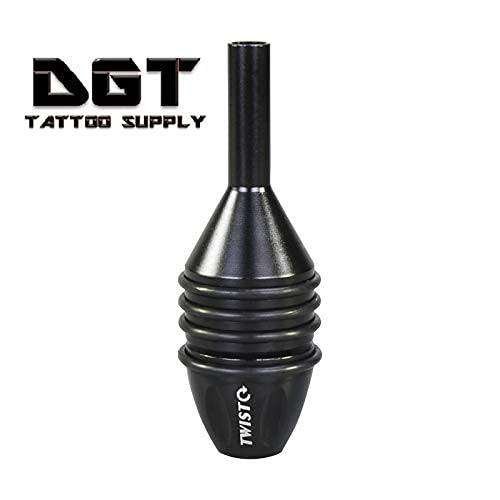 DGT Tattoo Supply Spider Self Locking Tattoo Grip 1 inch (Black)