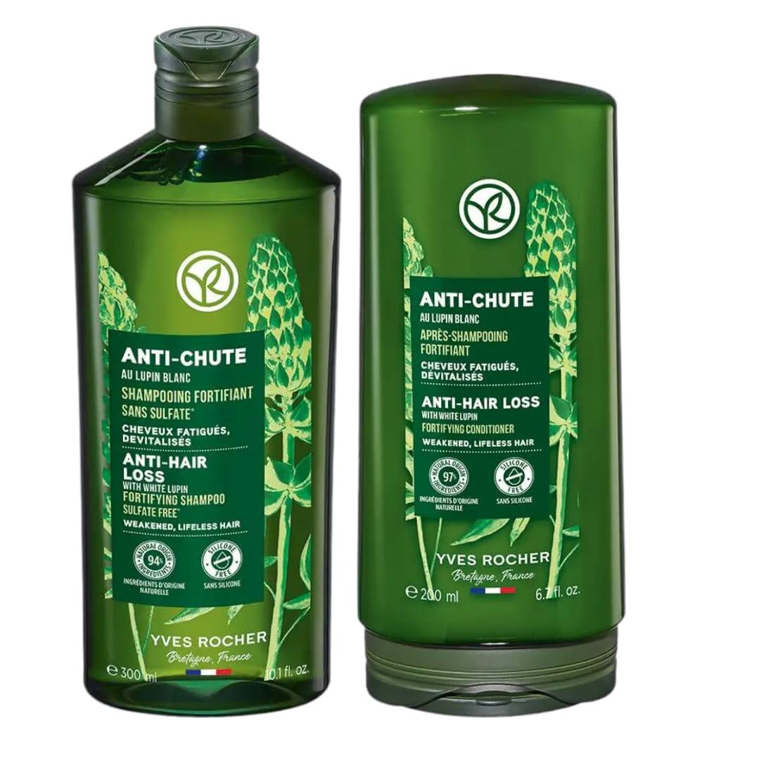 Yves Rocher Yves Rocher Botanical Anti-Hair Loss Strengthening Conditioner and Shampoo Set of 2-300 ml./10.1 fl.oz. and 200 ml./6.7 fl.oz.