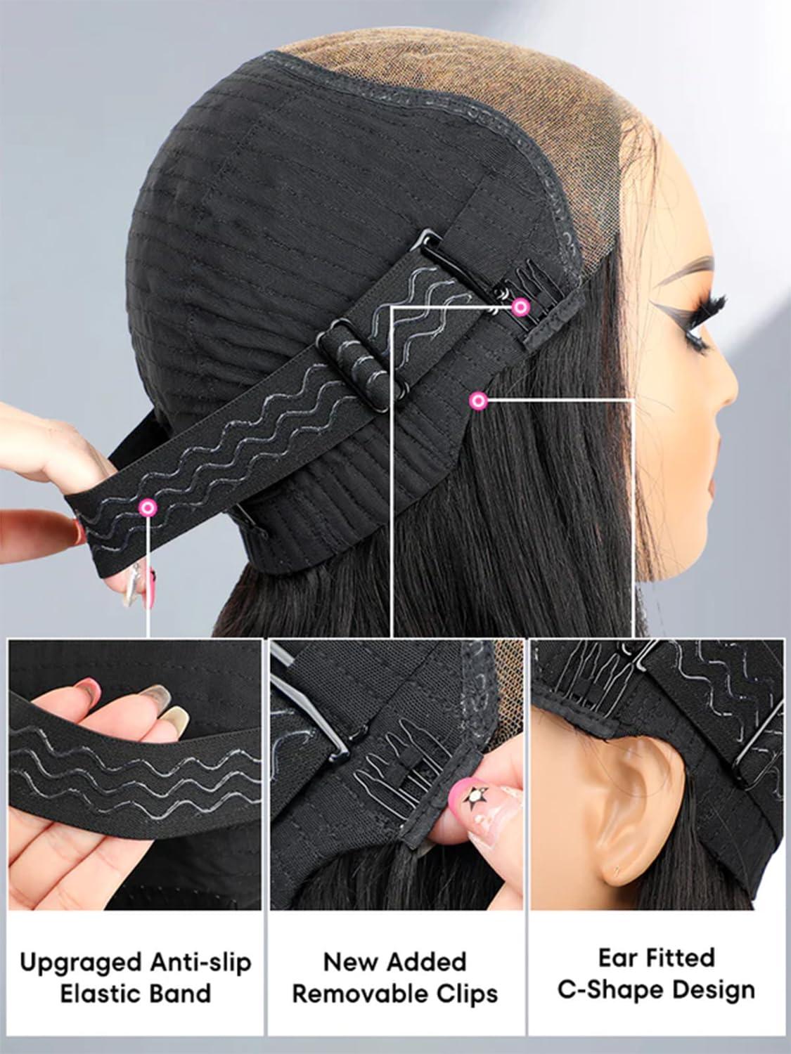 ISEE ISEE Hair Wear And Go Glueless Wig Human Hair M Cap 9x6 Water Wave Wig Pre Cut HD Lace 180% Density Deep Curly Lace Front Wig Human Hair Pre Plucked For Beginners 3 Second To Wear Glueless Wig 24 Inch