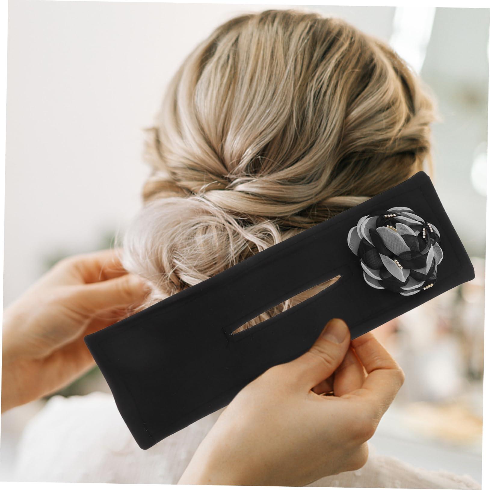 MAGICLULU MAGICLULU 4pcs Floral Hair Bun Maker Hair Donuts Shaper for Easy Hair Styling Ideal Hair Accessories for Elegant Hairstyles Includes Flowers