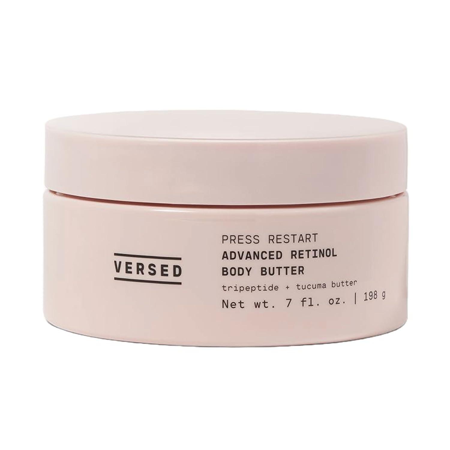 Versed Versed Advanced Retinol Body Butter - Encapsulated Retinol Body Lotion & Skin Firming Cream - Infused with a Tripeptide & Vitamin-Rich Butters to Repair and Renew Dry Skin (7 oz)