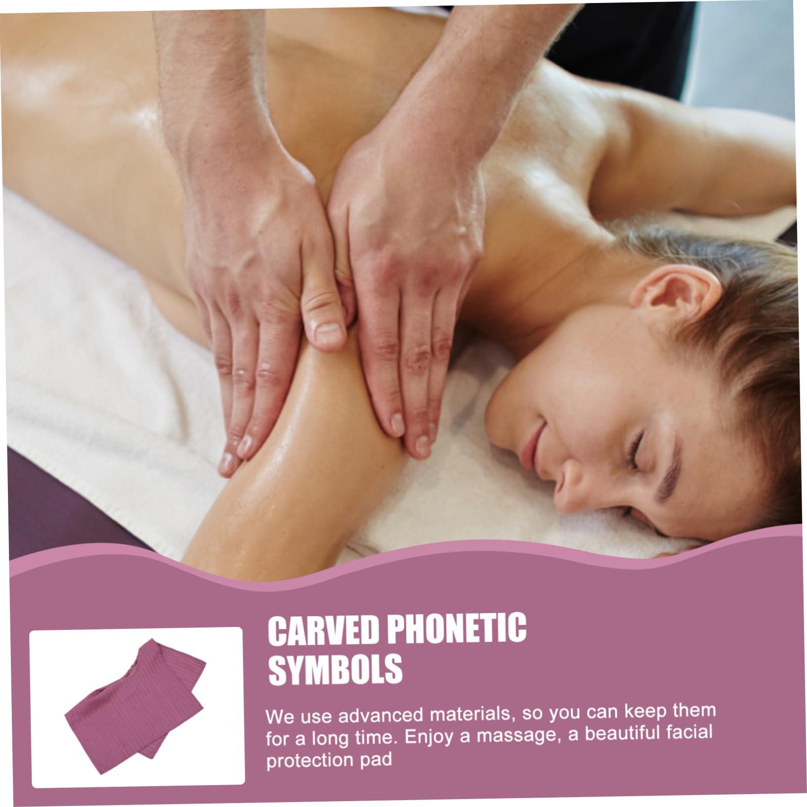 ABOOFAN ABOOFAN 2pcs Massage Table Towel Soft Prone Pillow Massage Headrest Massage Spa Bed Massage Cradle Massage Pillow Basic Massage Cushion Salon Pad Linen Satin Cloth