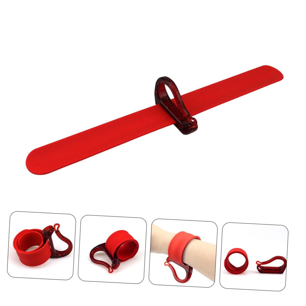 OHPHCALL OHPHCALL Salon Wrist Band Hair Tie Organizer Rubber Band Storage Plastic Updo Hair Tools