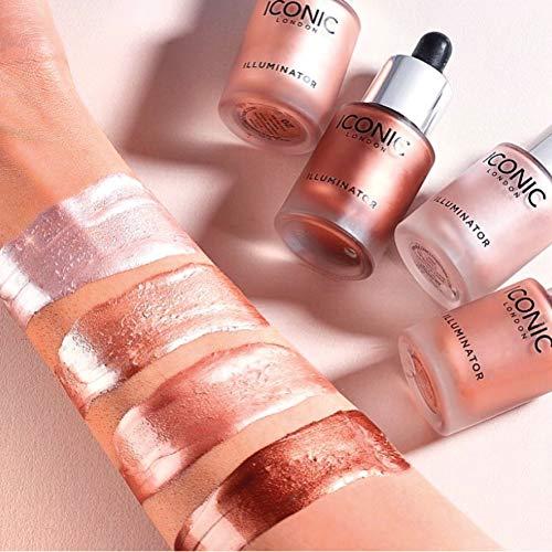 ICONIC LONDON ICONIC LONDON Illuminator | Liquid Highlighting Drops for a Radiant Glow, Cruelty-Free, Vegan Makeup, Original (Champagne Shimmer) 0.45 Fl oz