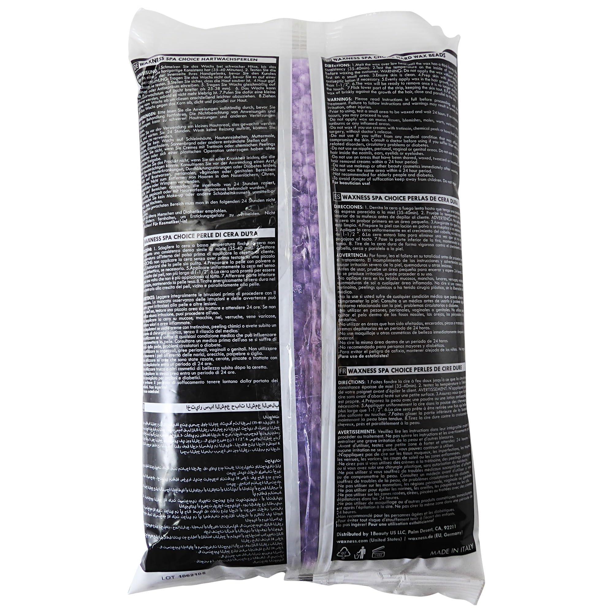 Waxness Waxness Spa Choice Assorted Hard Wax Beads 2.2 lb 1 kg Pack of 3 - Silver, Tourmaline, Gold