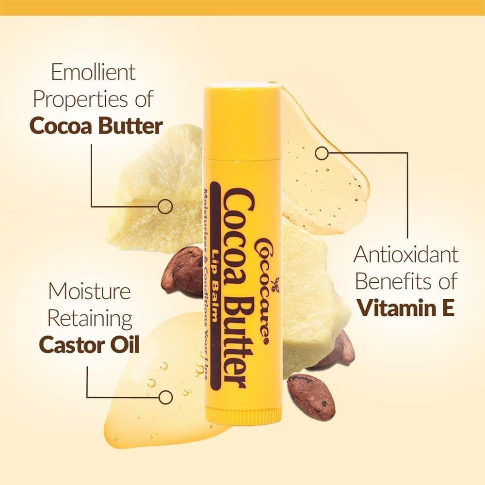 COCOCARE Cococare Cocoa Butter Lip Balm 0.15 oz (Pack of 6)