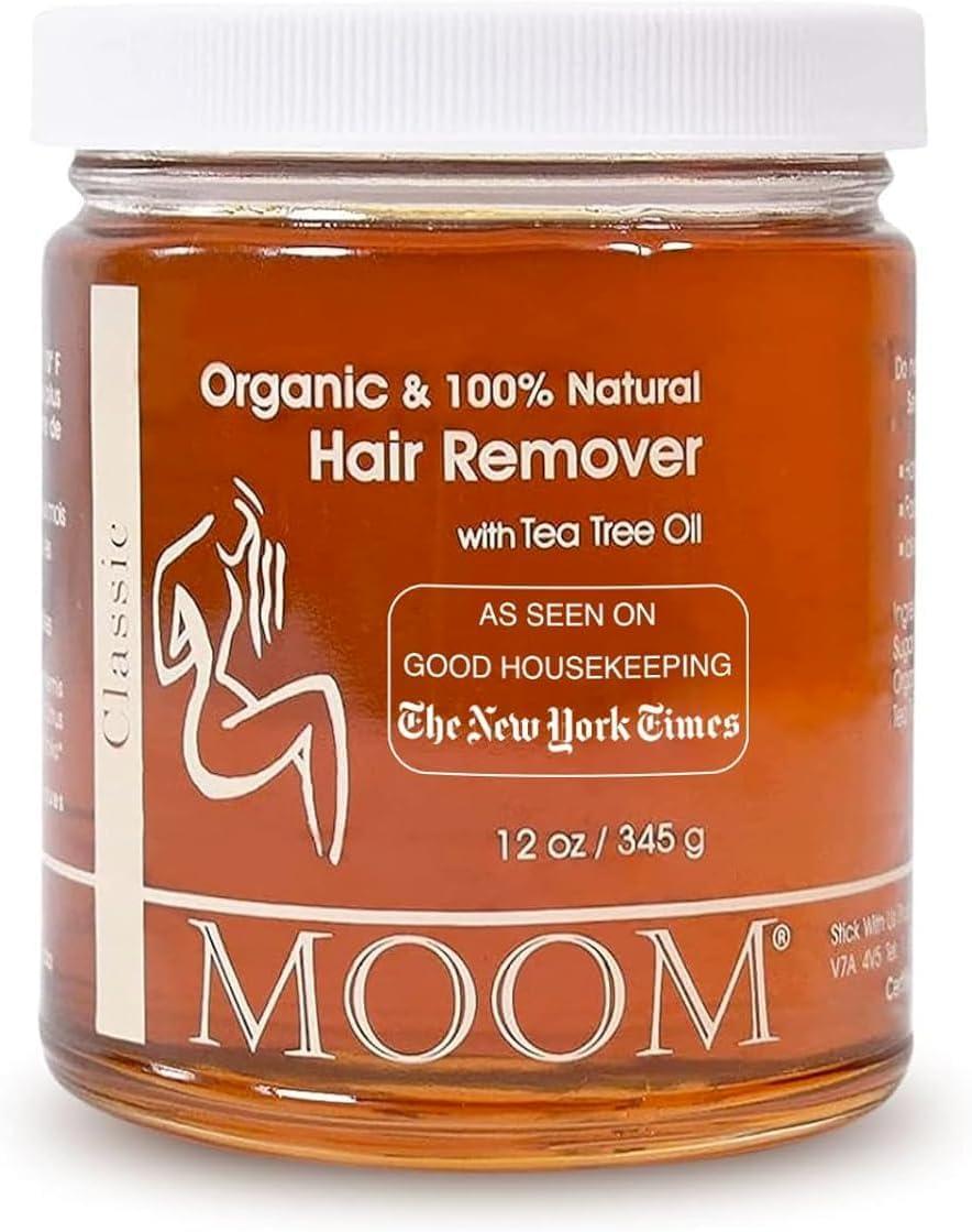 MOOM MOOM Organic Hair Removal and Foot Care Essentials: Sugar Wax Kits with Tea Tree Oil and Lavender for Sensitive Skin, Plus Foot Spa Cream for Smooth, Hydrated Feet and Travel Wax Kit