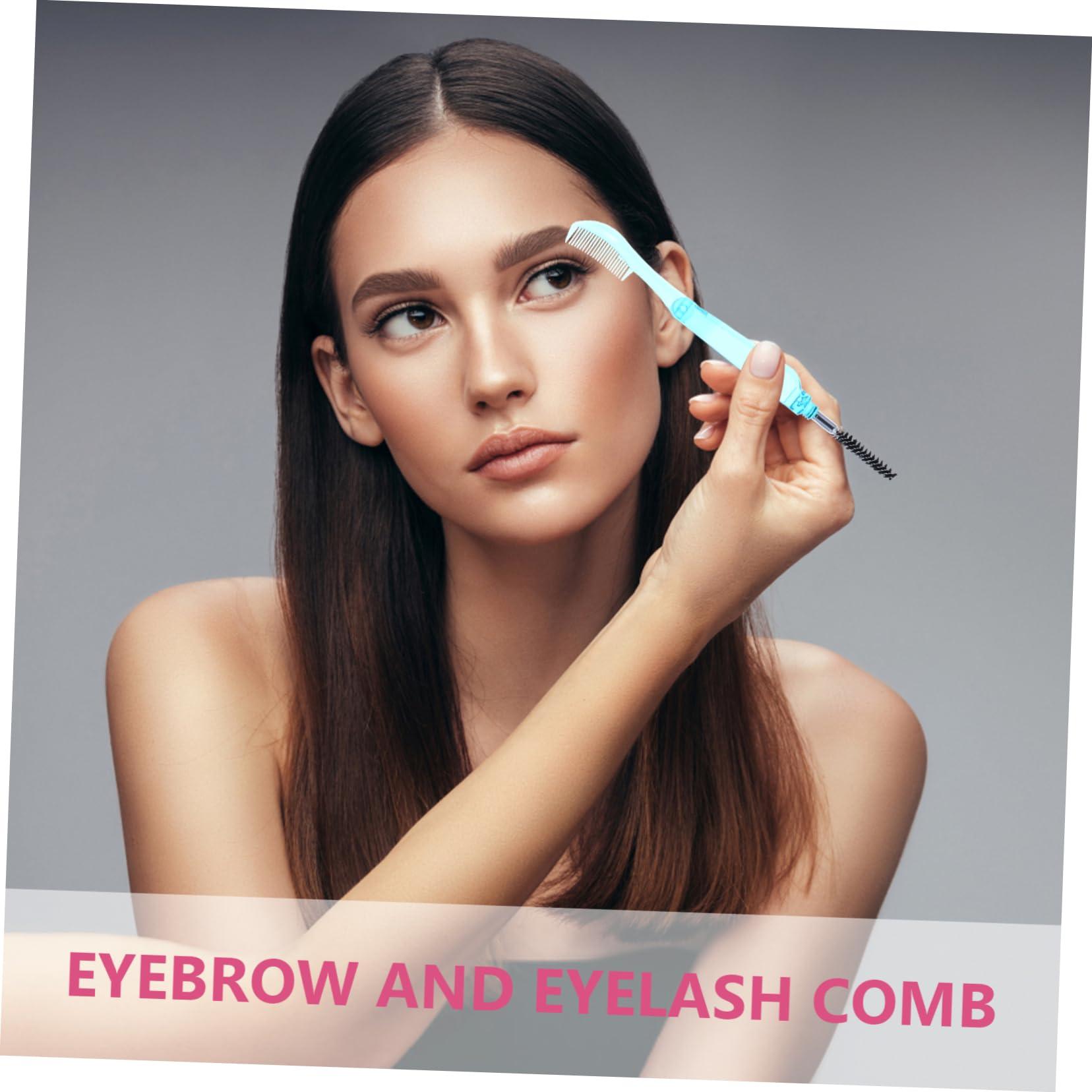 Didiseaon Didiseaon 18 Pcs Collapsible Eyelash Comb Mascara Comb Brush Eye Mascara Eyelash Separator Eyelash Mascara Folding Eyelash Comb Eyebrow Shaper Eyelash Brush Makeup Grooming Tool Plastic