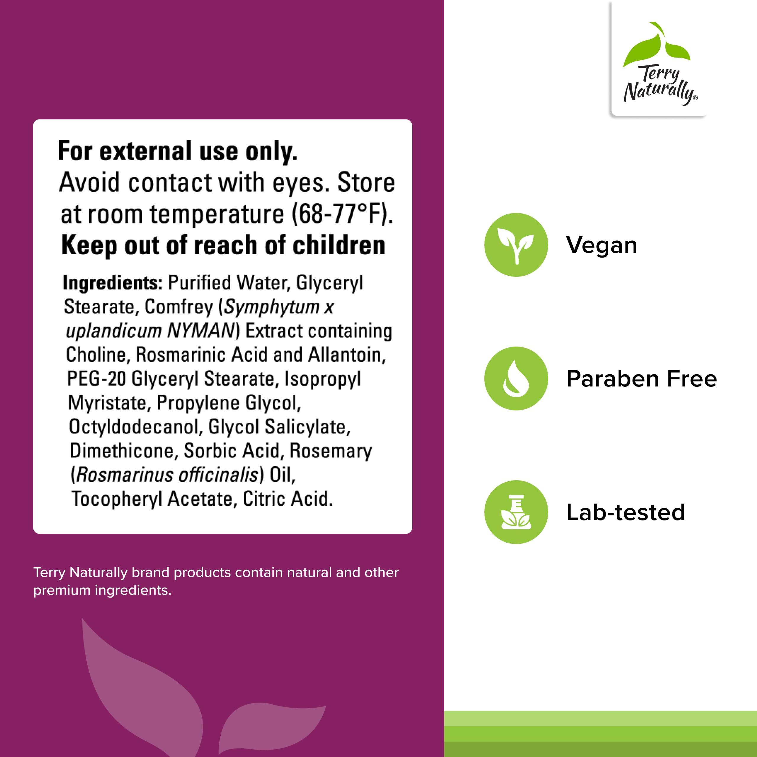 Terry Naturally Terry Naturally Traumaplant Comfrey Cream - Non-Staining Herbal Cream - Clinically Studied and Free of Pyrrolizidine Alkaloids - for External Use Only - 1.76 oz (2 Pack)