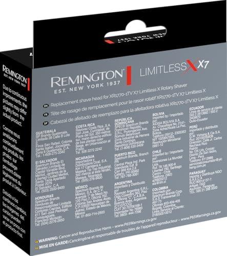 Remington Remington Rotary Shaver Replacement Head Compatible with Remington Limitless X7 Shaver, Titanium Twin Track Blades