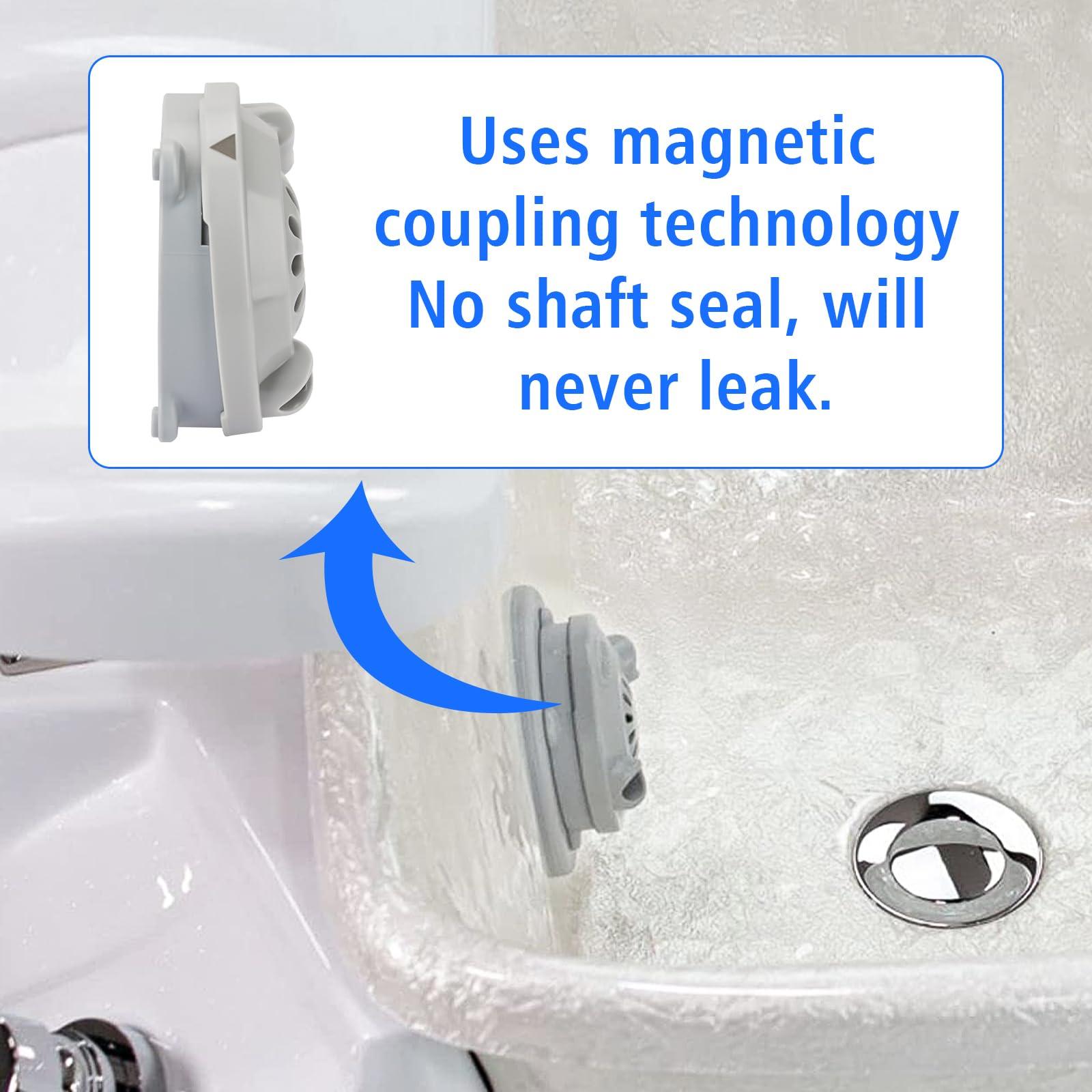 Ximoon Ximoon Magnetic Head BF-004 Replacement for LURACO Jet Motor Pedicure SPA Chair Part - Contains Propeller and Cover (2 Pack)