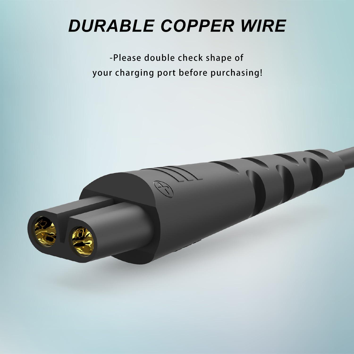 Pinkind Charger Replacement for Remington Shaver F5-5800 F7800 F5800 F5790 F4790 R5150 R6130 R-6150 MS2-390 MS3-2700 MS680 R9100 5V Trimmer Charging Power Cord for Remington Razor