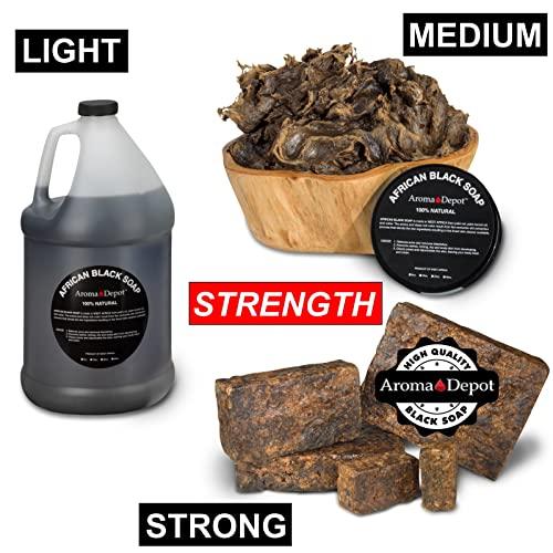 Aroma Depot Aroma Depot Raw African Black Soap Bars From Ghana (3 lbs.)