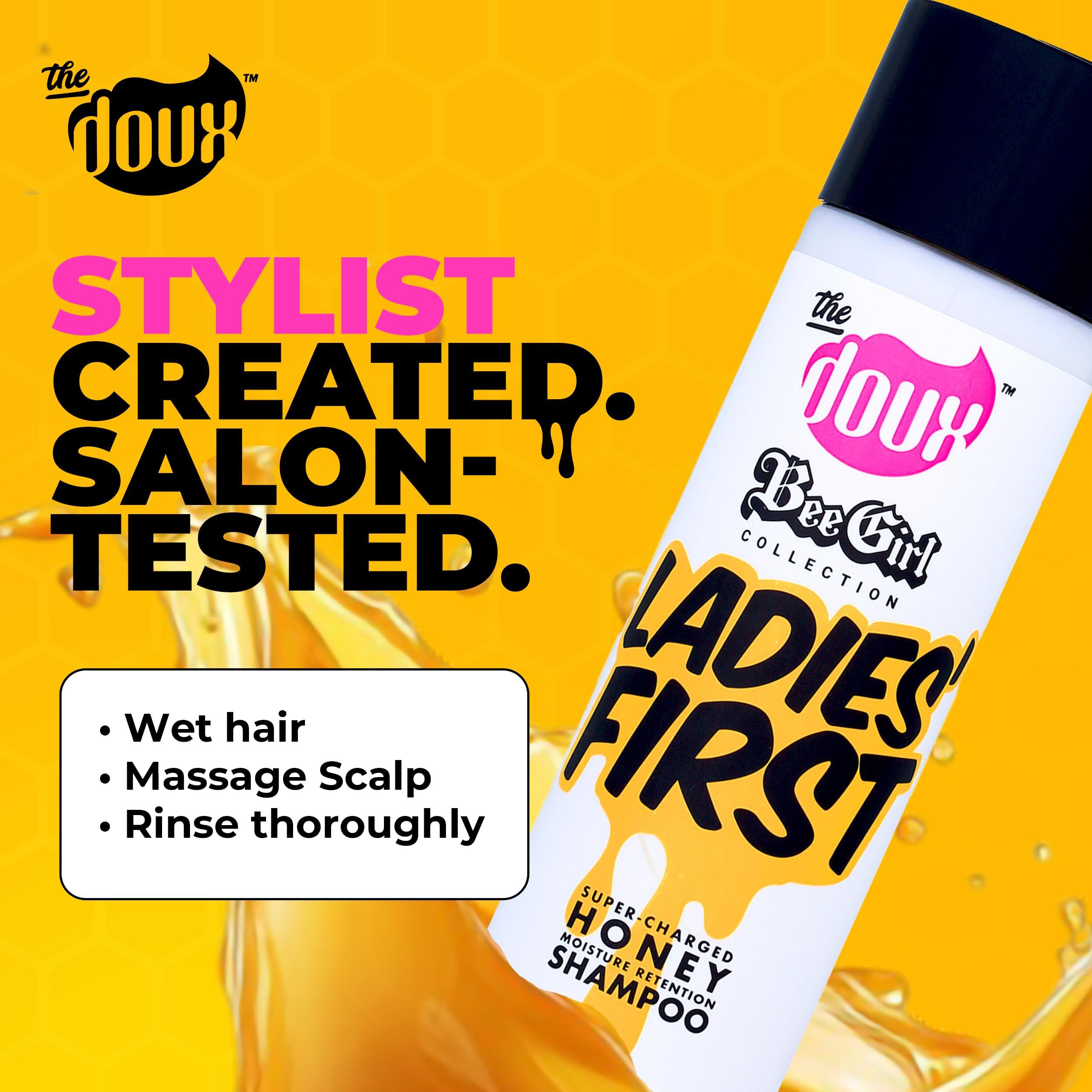 The Doux The Doux LADIES FIRST Honey Shampoo - Curl Shampoo with Honey, Aloe, and Vitamins B, C, and E - Shampoo for Women