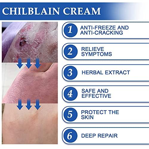 DRXVE DRXVE Chilblain Cream, Anti-cracking Frostbite Moisturiser Deep Nourishing, Anti Crack & Hand Foot Cream, Foot Repair Cream, for Dry Cracked Heels Callus Remover (2 Pc)