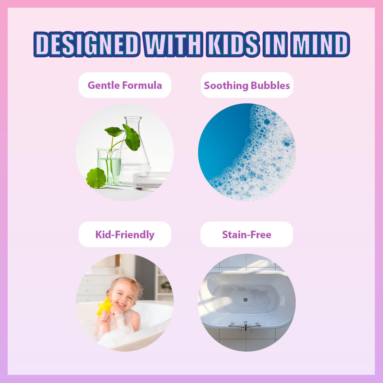 Townley Girl Care Bears 6 Pack Bubblegum Scented Bath Bombs - Ages 3+ Character Molded Bath Bombs Fun & Bright Colors - Great Birthday Gifts, Stocking Stuffers, Slumber Parties, Spa Days & More by Townley Girl