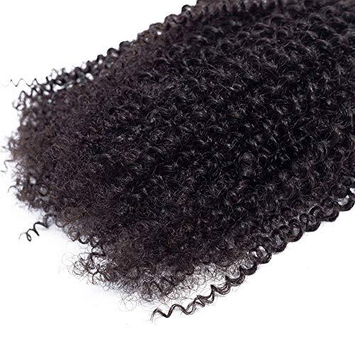 ISEE ISEE Hair 100% Unprocessed Afro Kinky Curly Human Hair Bundles 9A Mongolian Curly Virgin Hair Human Hair Bundles Natural Black Color (10 12 14inches)