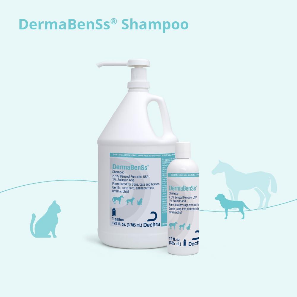 DermaBenSs DermaBenSs Shampoo for Dogs, Cats and Horses, 12 Ounce