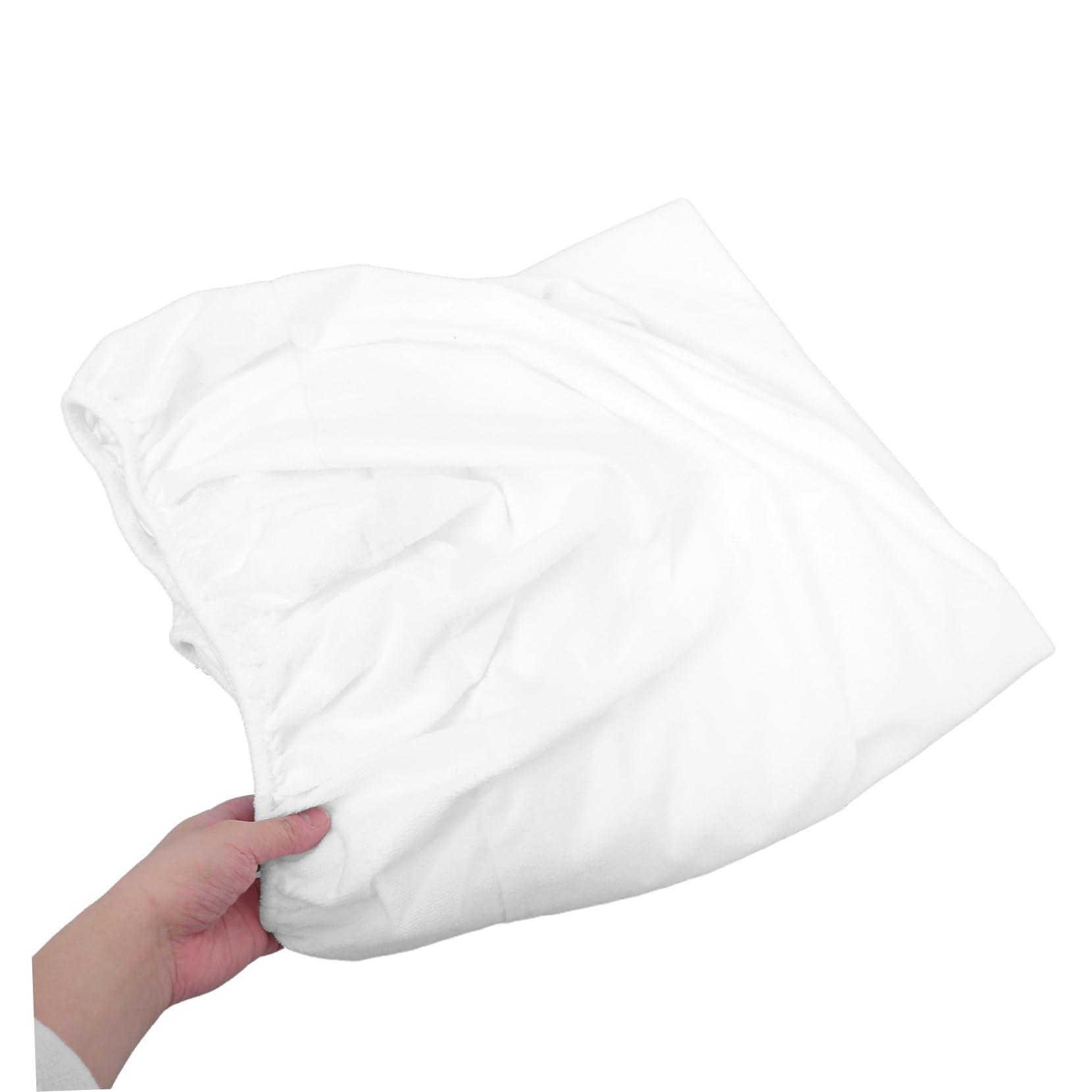 Outanaya Outanaya Massage Bed Cover Face Hole 70x190cm White Breathable Sturdy for Salon Home
