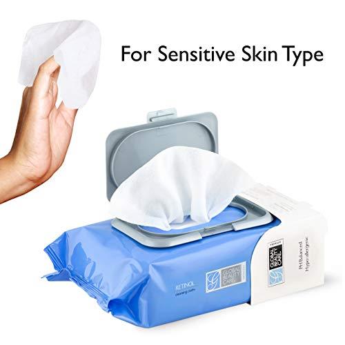 Global Beauty Care Retinol Cleansing Cloths and Makeup Removal Wipes 60 Ct.