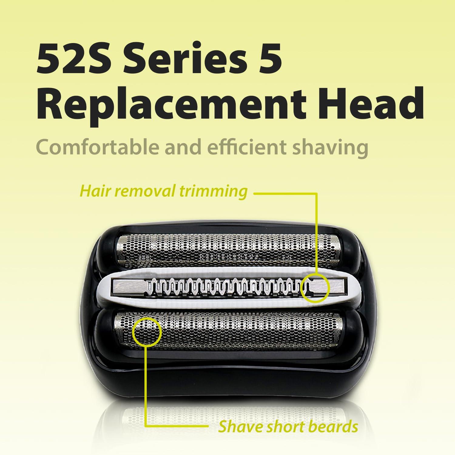 Muyfguo 2Pack 32B Series 3 Electric Shaver Replacement Head Accessories for Braun S3 Foil & Cutter Razor Heads, Applicable for Braun S3 3040s 3010s 310s 3000s 3050cc 3080s 390cc Etc