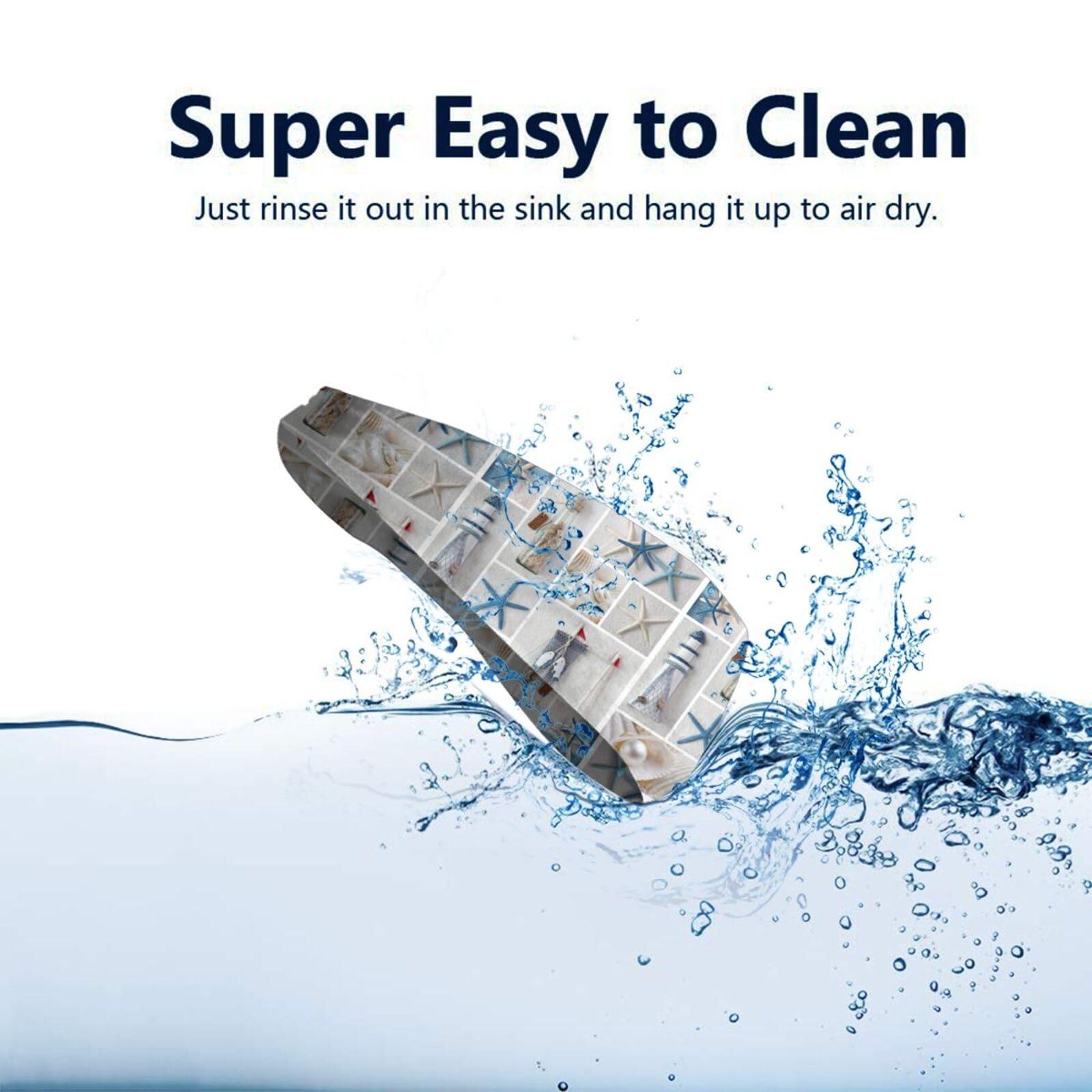 YIPOCH Beach Ocean Coastal Starfish Headbands for Women Non Slip face wash Makeup Headband Sports Running Headband Stretchy Sweat Band Fashion Wide Headbands for Women Head Bands Mens Sweatband