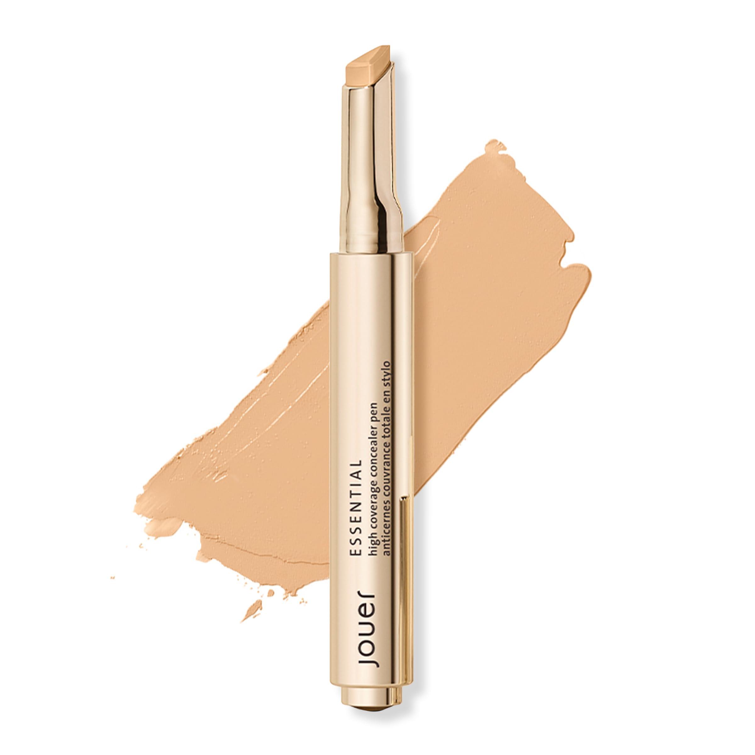 Jouer Jouer Essential High Coverage Concealer Pen - Medium to Full Coverage Cream Concealer Makeup - Color Corrector for Spot Coverage, Dark Circles and Contour, Honey