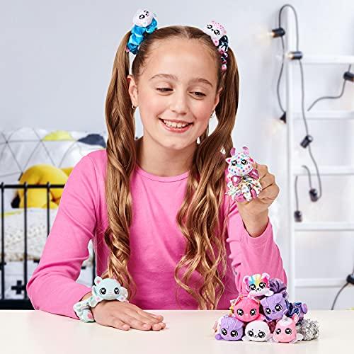 Scrunchmiez ScrunchMiez Single Surprise Pack, Magically transforms from Hair Scrunchie to Cute Plush Friend as Well as Backpack Clip. So Many Characters to Collect & wear.,(ID96524)