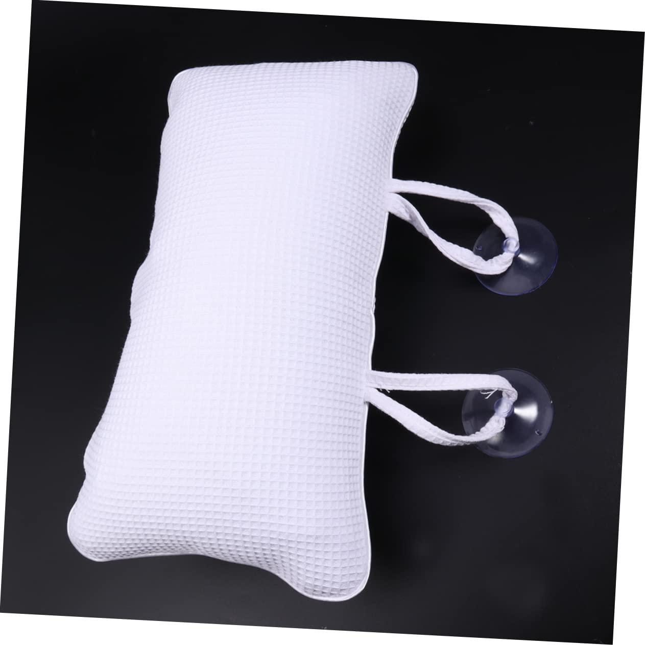 Healeved Healeved Bathtub Pillow Bath spa Pillow Bathtub Neck Pillow Bathroom Bath Pillows Bath Pillow White Bathing Pillows with air Bags Bathroom Pillows Washable Bath mat
