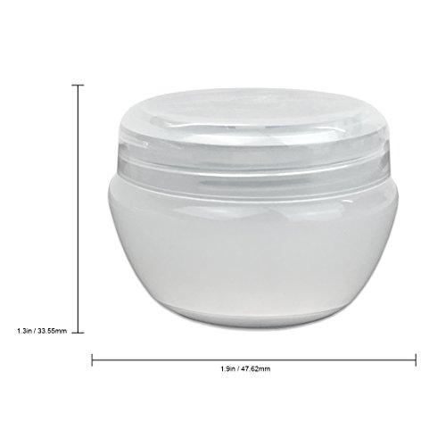 Beauticom Beauticom 48 Pieces 20G/20ML White Frosted Container Jars with Inner Liner for Homemade Moisturizers, Lotions, Skin Care Products - BPA Free