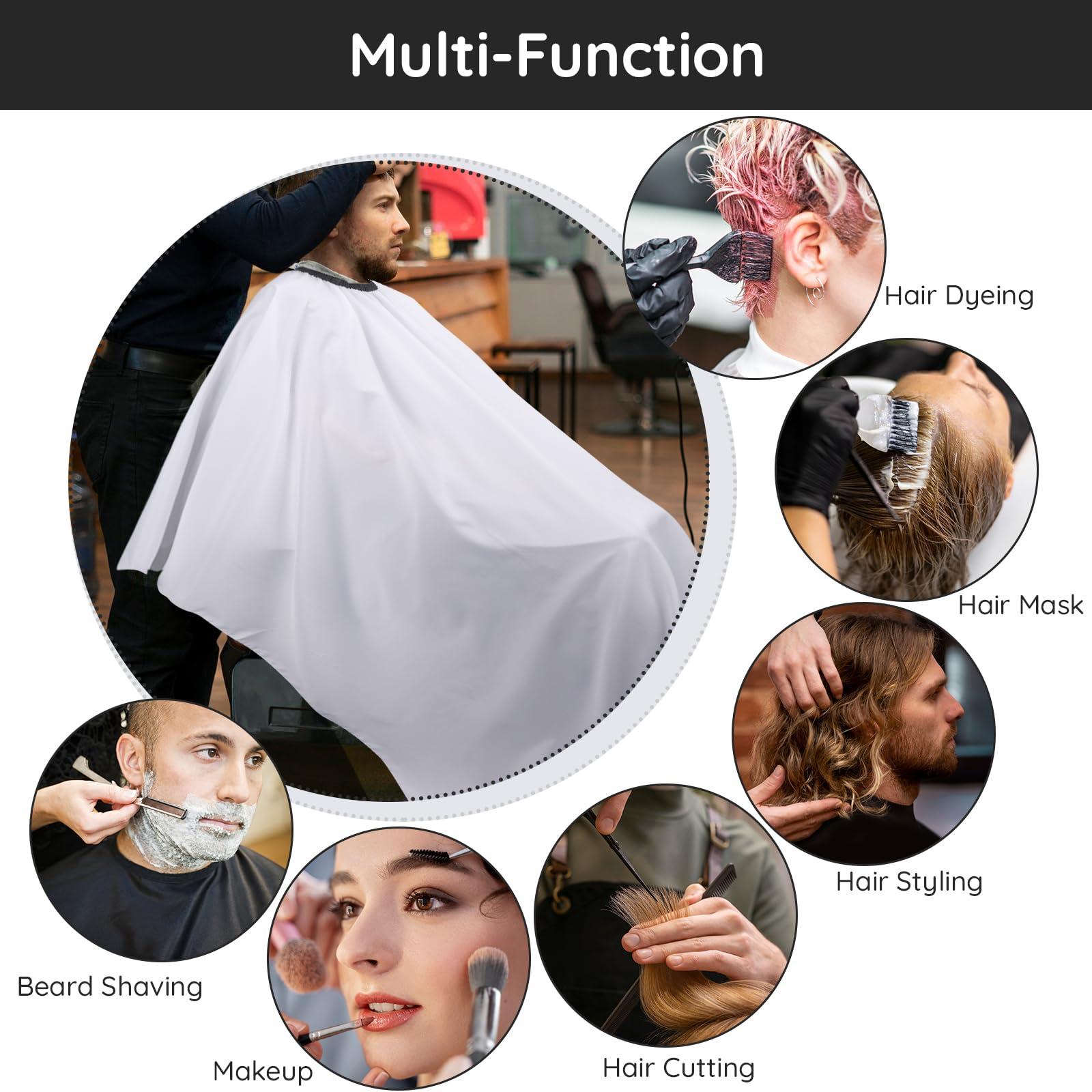 Segbeauty Segbeauty Barber Capes Professional Kits, 55\" x 63\" Hair Cutting Cape with Adjustable Neck, Salon Cape for Hair Cutting with Neck Straps Neck Duster Brush, Hair Cutting Cape for Hairdressing Styling