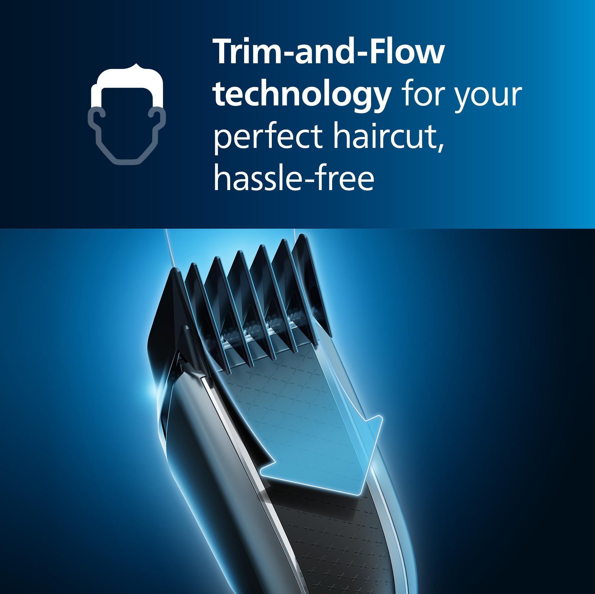 Philips Norelco Philips Norelco Hair Clipper 3000 Series, Hair and Beard Trimmer, Trim-and-Flow Technology, DualCut Technology, DuraPower, 13 Length Settings, 45 Min. Runtime, Zero Maintenance, HC3525/40