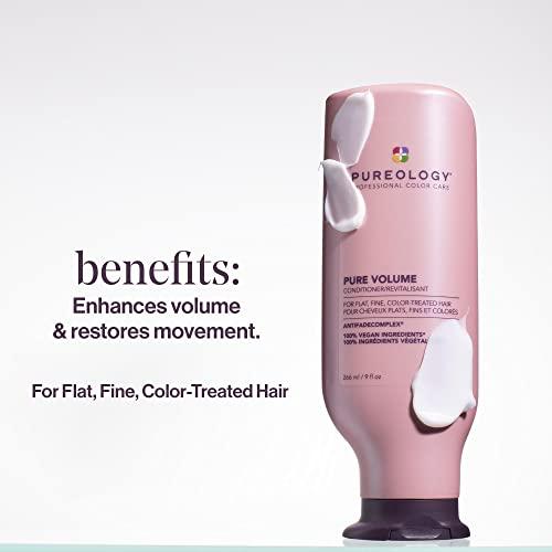 Pureology Pureology Pure Volume Shampoo and Conditioner Bundle | For Flat, Fine, Color-Treated Hair | Sulfate-Free | Vegan | Updated Packaging | 33.8 Fl. Oz.