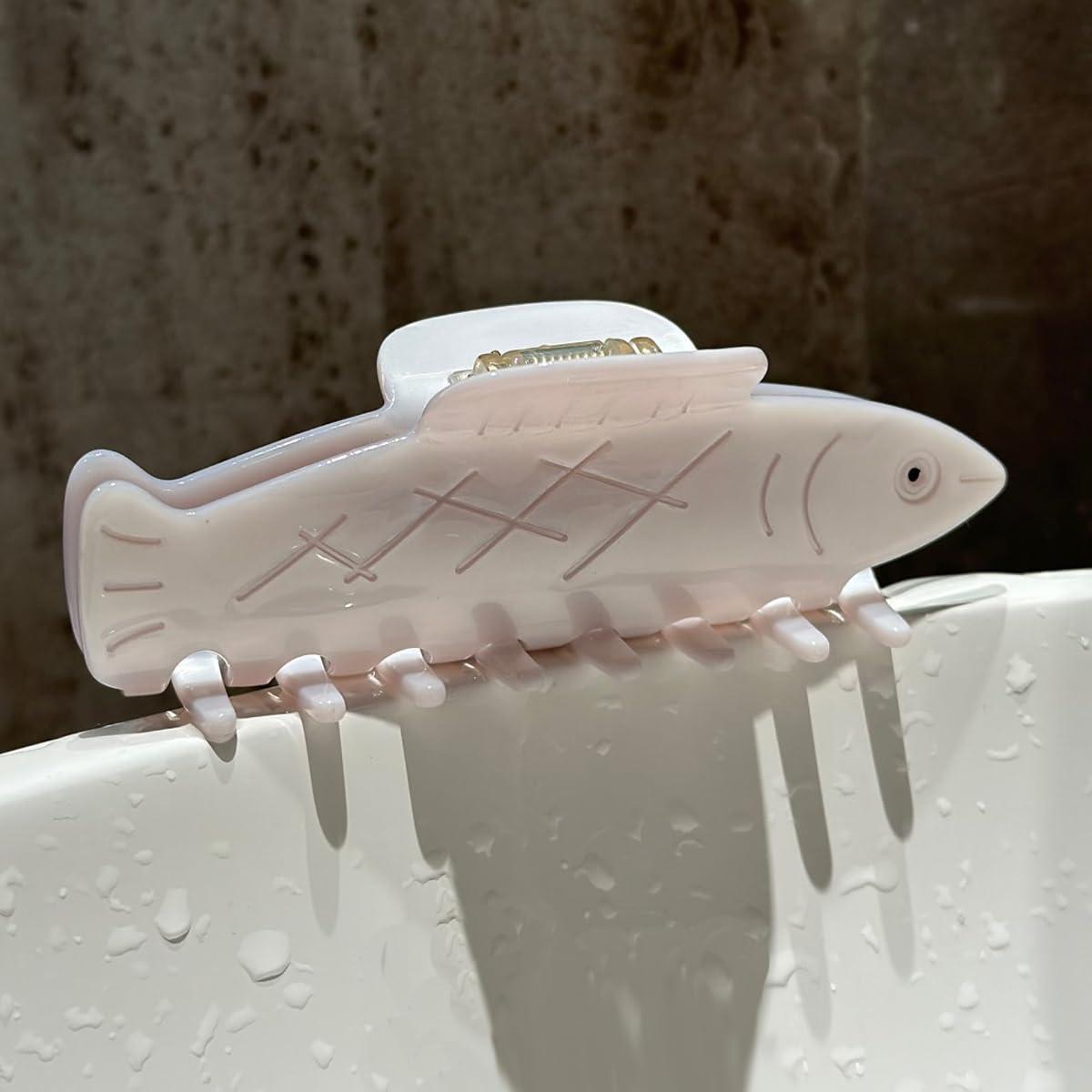 OMG Decor Herring Fish Hair Clip,Acetate Hair Claw,Small Hair Clips for Women