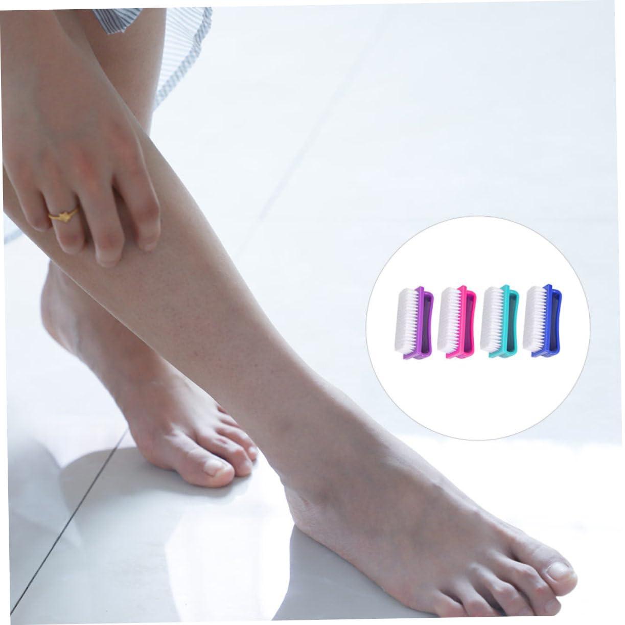 NOLITOY NOLITOY 4pcs Nail Brush Dust Brush Nail Dust Cleaning Lotion Nail Art Brushes Nail Cleaning Brushes Nail Prep and Wipe Mini Nails Nail Brushes for Nail Art Portable Nail Scrubber Kit Pp