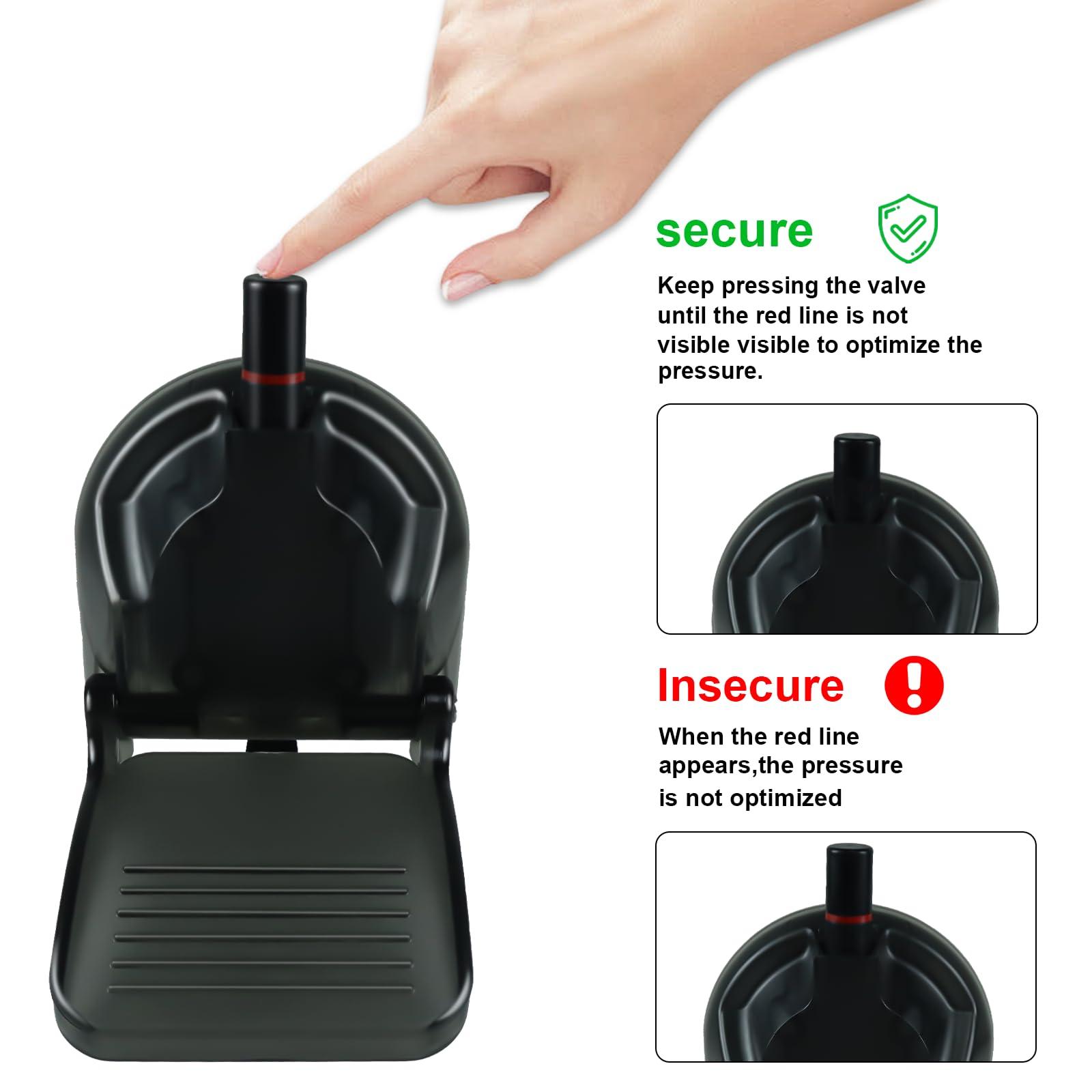 CLIO Foldable Shower Foot Rest for Shaving Legs, Shaving Step for Inside Shower with Powerful Suction Cup, Reusable Shower Shave Stool (Black)