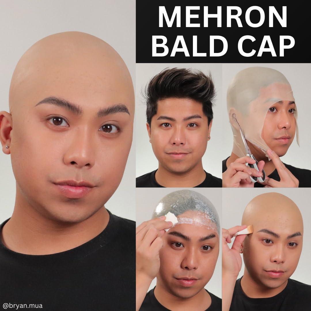 Mehron Mehron Makeup Premium Character Kits| Makeup Kits for Halloween & Cosplay| Made in the USA | Complete Makeup Kit | Includes all Makeup, Tools, & Instructions on How to Create the Look | (Bald Cap)