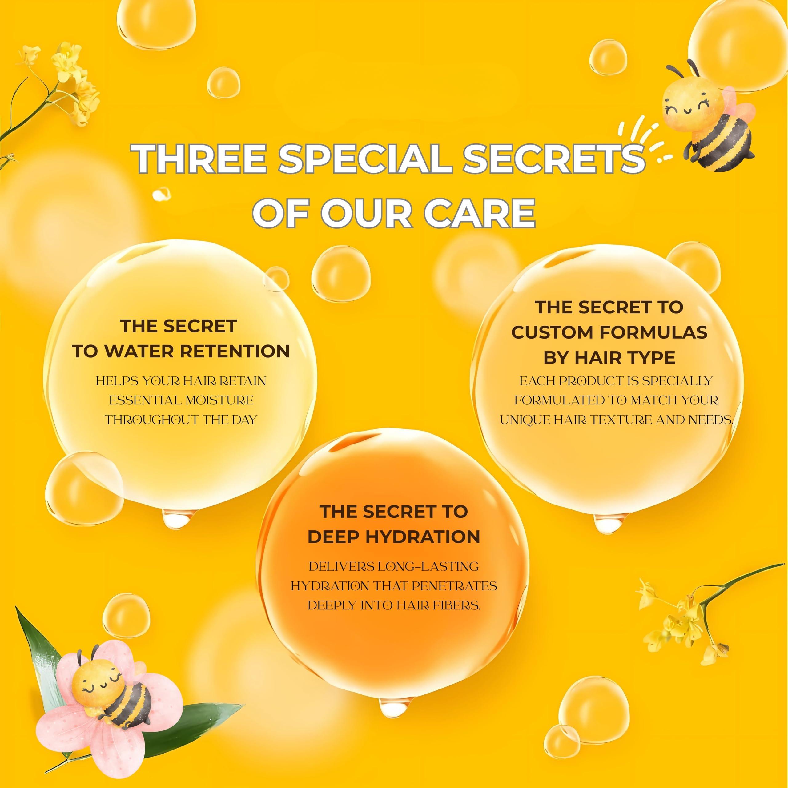 &honey &honey Deep Moist Hair Oil Step3.0 (Moist Shine) 100ml - Damask Rose Honey Sent (Green Tea Set)