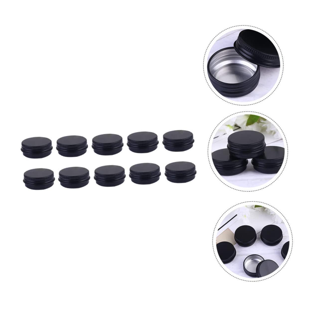 HONMEET HONMEET 20Pcs Aluminum Cream Jars 30ml Leak-Proof Lid Small Aluminum Jar for Cosmetics Cream Moisturizers